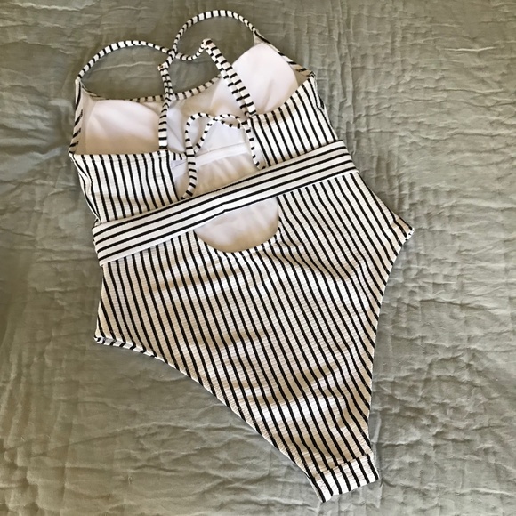 Swim One Piece Shade & Shore Stripe L - Picture 1 of 5